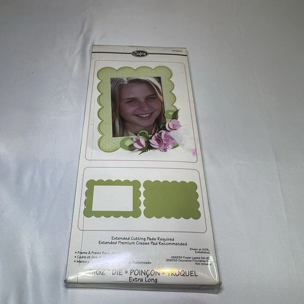 Sizzix BIGZ XL Die Frame & Frame Back, Scallop #656610 4.25